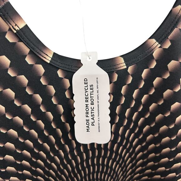 Y2K psychedelic‎ slip dress The Headspace recycled optical illusion size M - Picture 5 of 5